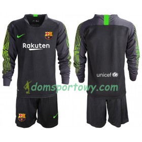 Koszulka FC Barcelona Bramkarska Dziecięcy Wyjazdowe Koszulki Piłkarskie 2019-2020 Długi Rękaw